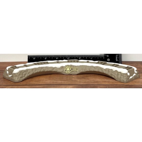 1991 HALLMARK KEEPSAKE ORNAMENT XPR9734 TRAIN TRESTLE DISPLAY STAND CLAUSE & CO. - Picture 7 of 12